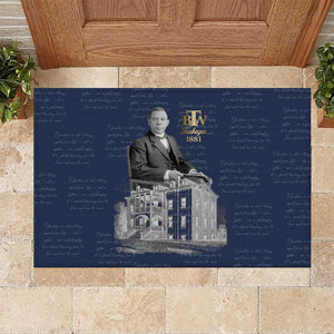Booker T. Washington Rubber Doormat Tuskegee Institute Design Educational Legacy 1881 Historic Tribute - African Pride