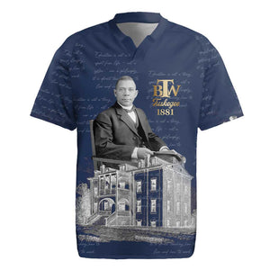 Booker T. Washington Rugby Jersey Tuskegee Institute Design Educational Legacy 1881 Historic Tribute TS04
