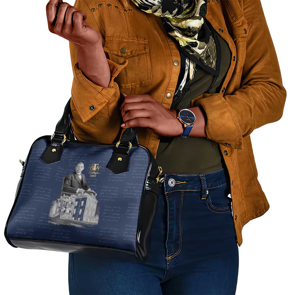 Booker T. Washington Shoulder Handbag Tuskegee Institute Design Educational Legacy 1881 Historic Tribute - African Pride