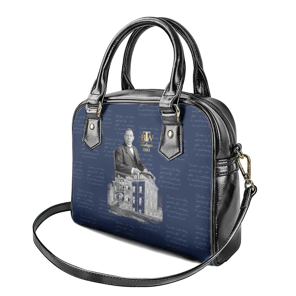 Booker T. Washington Shoulder Handbag Tuskegee Institute Design Educational Legacy 1881 Historic Tribute - African Pride