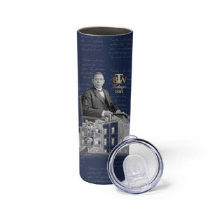 Booker T. Washington Skinny Tumbler Tuskegee Institute Design Educational Legacy 1881 Historic Tribute - African Pride