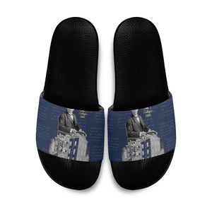 Booker T. Washington Slide Sandals Tuskegee Institute Design Educational Legacy 1881 Historic Tribute - African Pride