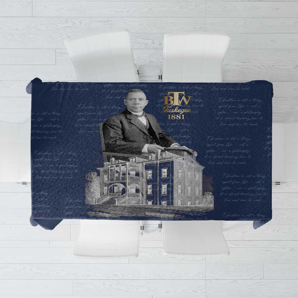 Booker T. Washington Tablecloth Tuskegee Institute Design Educational Legacy 1881 Historic Tribute - African Pride
