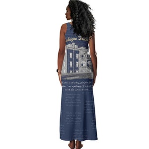 Booker T. Washington Tank Maxi Dress Tuskegee Institute Design Educational Legacy 1881 Historic Tribute - African Pride