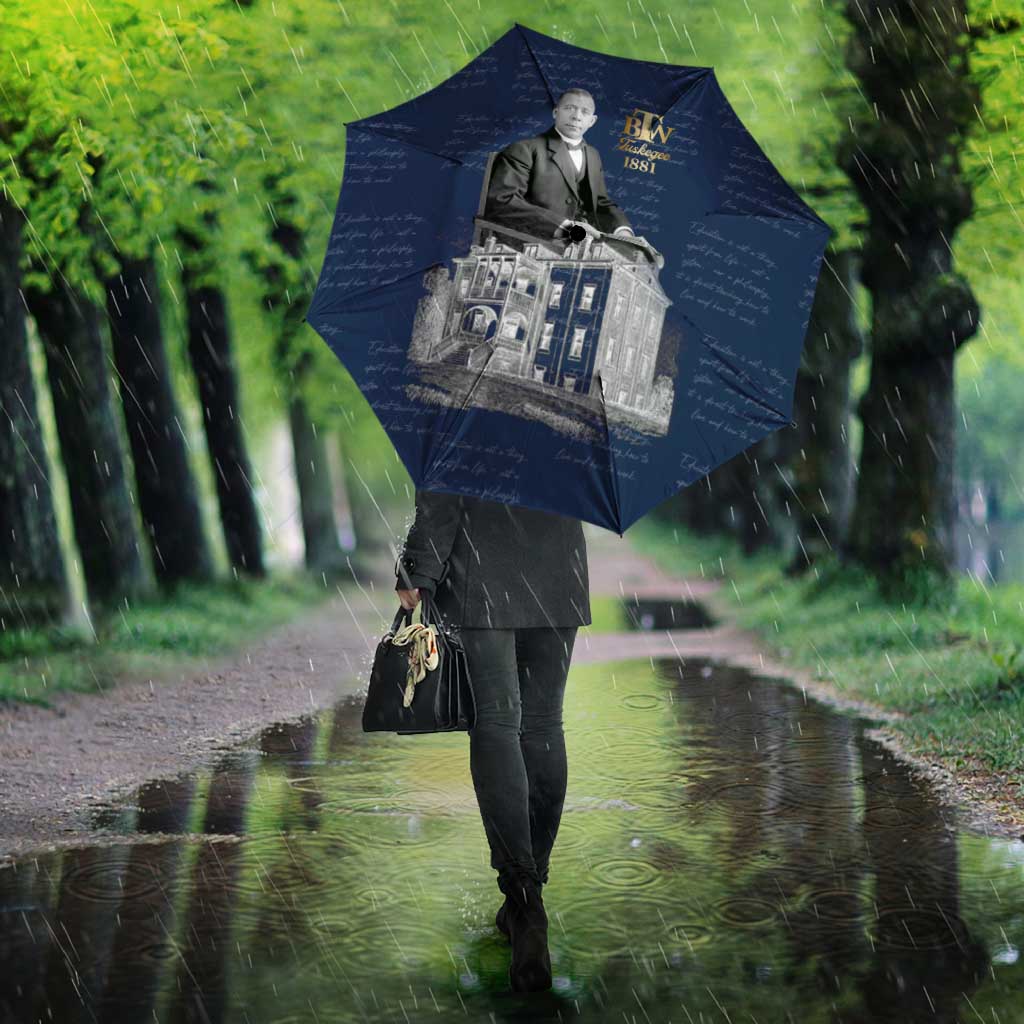 Booker T. Washington Umbrella Tuskegee Institute Design Educational Legacy 1881 Historic Tribute - African Pride