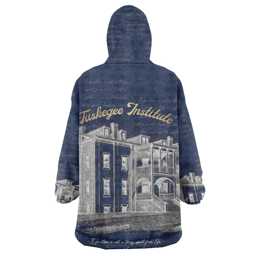 Booker T. Washington Wearable Blanket Hoodie Tuskegee Institute Design Educational Legacy 1881 Historic Tribute - African Pride