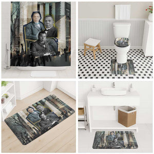 Booker T. Washington Bathroom Set Historic Portrait Collage Civil Rights Legacy Educational Pioneer Design - African Pride