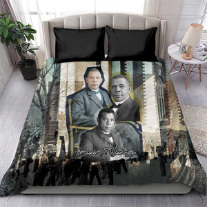 Booker T. Washington Bedding Set Historic Portrait Collage Civil Rights Legacy Educational Pioneer Design - African Pride