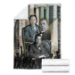 Booker T. Washington Blanket Historic Portrait Collage Civil Rights Legacy Educational Pioneer Design - African Pride