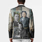 Booker T. Washington Blazer Historic Portrait Collage Civil Rights Legacy Educational Pioneer Design - African Pride