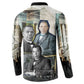 Booker T. Washington Button Sweatshirt Historic Portrait Collage Civil Rights Legacy Educational Pioneer Design