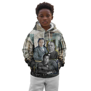 Booker T. Washington Kid Hoodie Historic Portrait Collage Civil Rights Legacy Educational Pioneer Design - African Pride