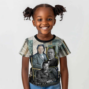 Booker T. Washington Kid T shirt Historic Portrait Collage Civil Rights Legacy Educational Pioneer Design TS04