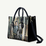 Booker T. Washington Leather Bag Historic Portrait Collage Civil Rights Legacy Educational Pioneer Design - African Pride
