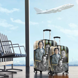 Booker T. Washington Luggage Cover Historic Portrait Collage Civil Rights Legacy Educational Pioneer Design - African Pride