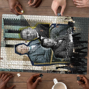 Booker T. Washington Puzzle Historic Portrait Collage Civil Rights Legacy Educational Pioneer Design - African Pride