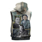 Booker T. Washington Sleeveless Zip Hoodie Historic Portrait Collage Civil Rights Legacy Educational Pioneer Design - African Pride