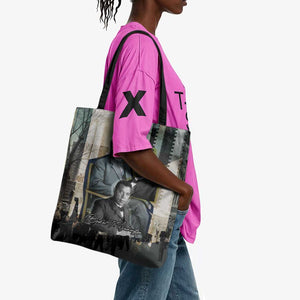 Booker T. Washington Tote Bag Historic Portrait Collage Civil Rights Legacy Educational Pioneer Design - African Pride