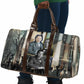 Booker T. Washington Travel Bag Historic Portrait Collage Civil Rights Legacy Educational Pioneer Design - African Pride