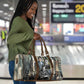 Booker T. Washington Travel Bag Historic Portrait Collage Civil Rights Legacy Educational Pioneer Design - African Pride