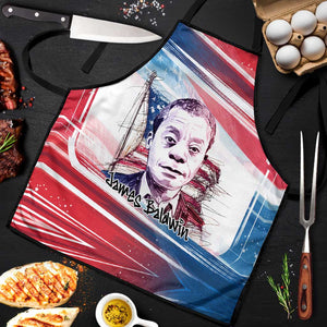 James Baldwin Apron Artistic Portrait Quote on Love and Awareness Civil Rights Tribute - African Pride