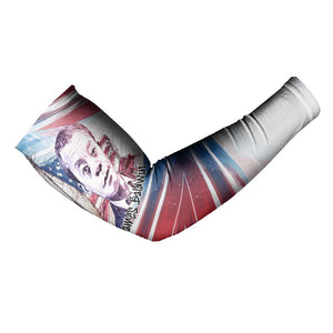 James Baldwin Arm Sleeves Artistic Portrait Quote on Love and Awareness Civil Rights Tribute - African Pride