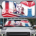 James Baldwin Auto Sun Shade Artistic Portrait Quote on Love and Awareness Civil Rights Tribute - African Pride