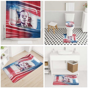 James Baldwin Bathroom Set Artistic Portrait Quote on Love and Awareness Civil Rights Tribute - African Pride