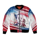 James Baldwin Bomber Jacket Artistic Portrait Quote on Love and Awareness Civil Rights Tribute - African Pride