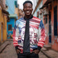 James Baldwin Bomber Jacket Artistic Portrait Quote on Love and Awareness Civil Rights Tribute - African Pride