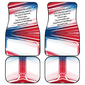 James Baldwin Car Mats Artistic Portrait Quote on Love and Awareness Civil Rights Tribute - African Pride
