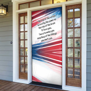 James Baldwin Door Cover Artistic Portrait Quote on Love and Awareness Civil Rights Tribute - African Pride