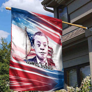 James Baldwin Garden Flag Artistic Portrait Quote on Love and Awareness Civil Rights Tribute - African Pride