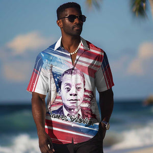 James Baldwin Hawaiian Shirt Artistic Portrait Quote on Love and Awareness Civil Rights Tribute TS04