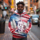 James Baldwin Hoodie Artistic Portrait Quote on Love and Awareness Civil Rights Tribute - African Pride