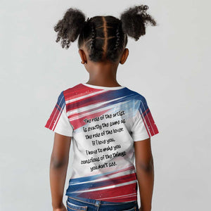 James Baldwin Kid T shirt Artistic Portrait Quote on Love and Awareness Civil Rights Tribute TS04