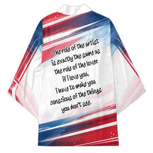 James Baldwin Kimono Artistic Portrait Quote on Love and Awareness Civil Rights Tribute - African Pride