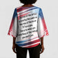 James Baldwin Kimono Sleeve Blouse Artistic Portrait Quote on Love and Awareness Civil Rights Tribute - African Pride