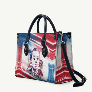 James Baldwin Leather Bag Artistic Portrait Quote on Love and Awareness Civil Rights Tribute - African Pride