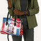 James Baldwin Leather Bag Artistic Portrait Quote on Love and Awareness Civil Rights Tribute - African Pride