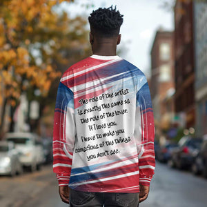 James Baldwin Long Sleeve Shirt Artistic Portrait Quote on Love and Awareness Civil Rights Tribute - African Pride