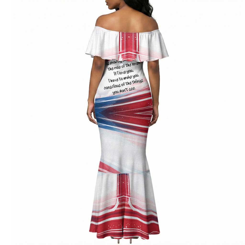James Baldwin Mermaid Dress Artistic Portrait Quote on Love and Awareness Civil Rights Tribute TS04