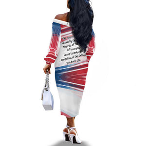 James Baldwin Off The Shoulder Long Sleeve Dress Artistic Portrait Quote on Love and Awareness Civil Rights Tribute - African Pride