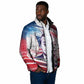 James Baldwin Padded Jacket Artistic Portrait Quote on Love and Awareness Civil Rights Tribute - African Pride