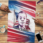 James Baldwin Puzzle Artistic Portrait Quote on Love and Awareness Civil Rights Tribute - African Pride