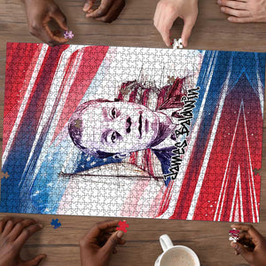 James Baldwin Puzzle Artistic Portrait Quote on Love and Awareness Civil Rights Tribute - African Pride