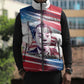 James Baldwin Sleeveless Puffer Jacket Artistic Portrait Quote on Love and Awareness Civil Rights Tribute - African Pride