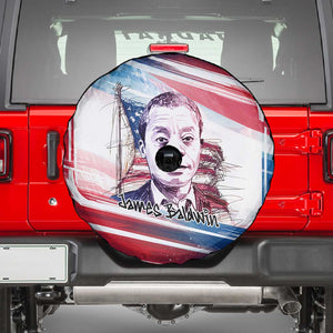James Baldwin Spare Tire Cover Artistic Portrait Quote on Love and Awareness Civil Rights Tribute - African Pride