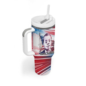 James Baldwin Tumbler With Handle Artistic Portrait Quote on Love and Awareness Civil Rights Tribute - African Pride