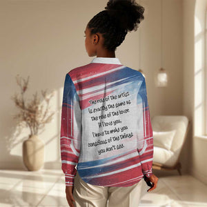 James Baldwin Women Casual Shirt Artistic Portrait Quote on Love and Awareness Civil Rights Tribute - African Pride